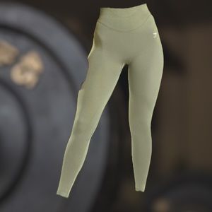 GymShark Women’s Sweat Seamless Leggings in Dusty Olive